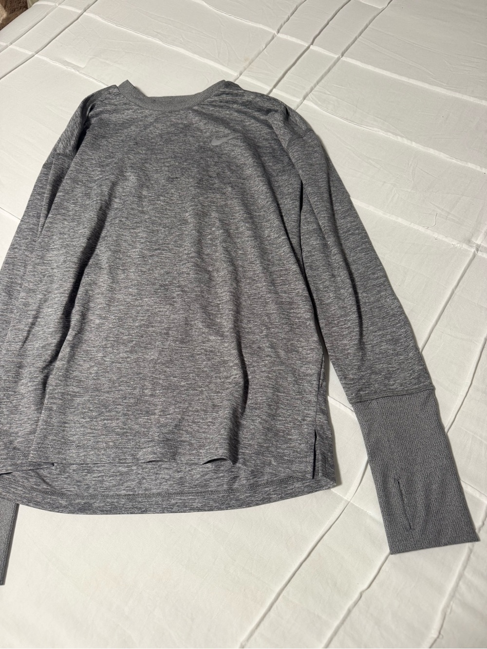 Nike Running Gray Long Sleeve Pullover Top